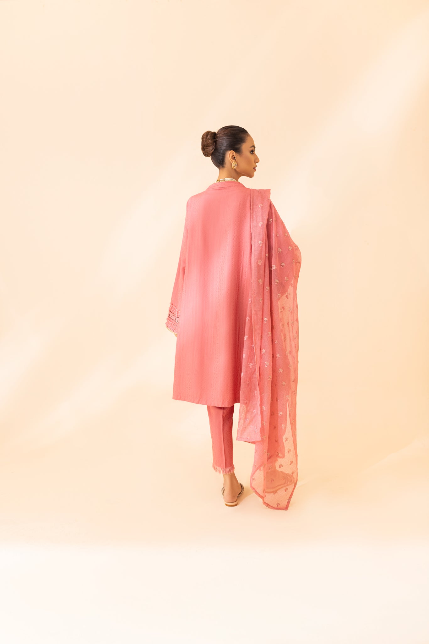 Dusty Rose - Stitched 3 piece